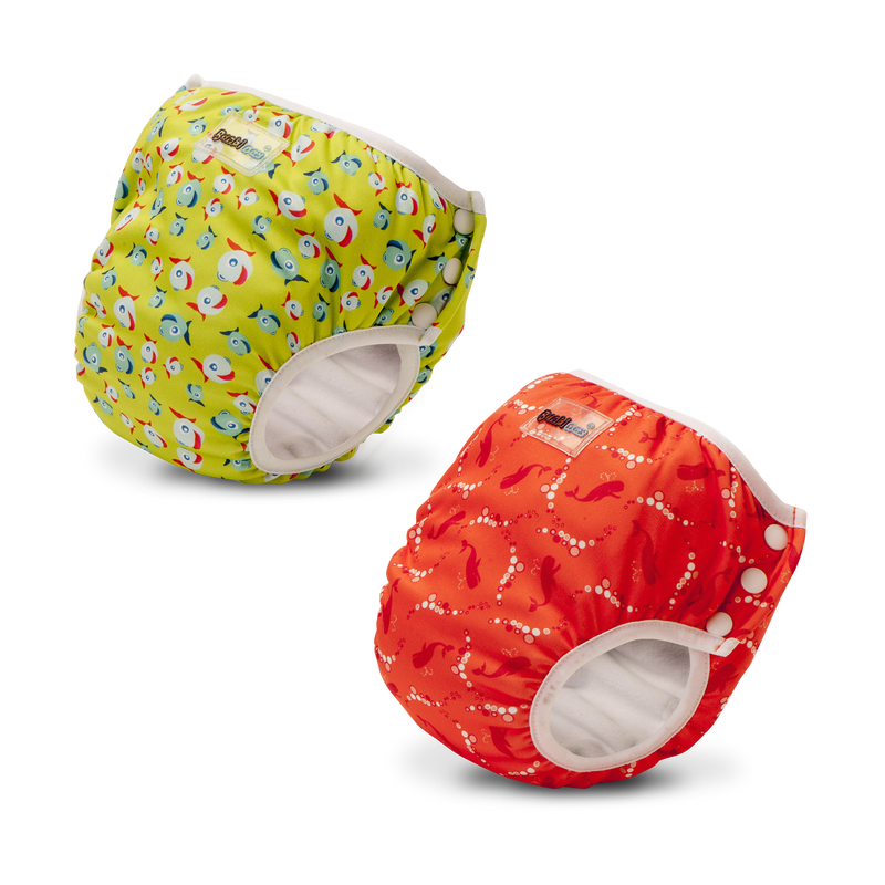 Swim diaper/practice pants Lucky Green + Bubble