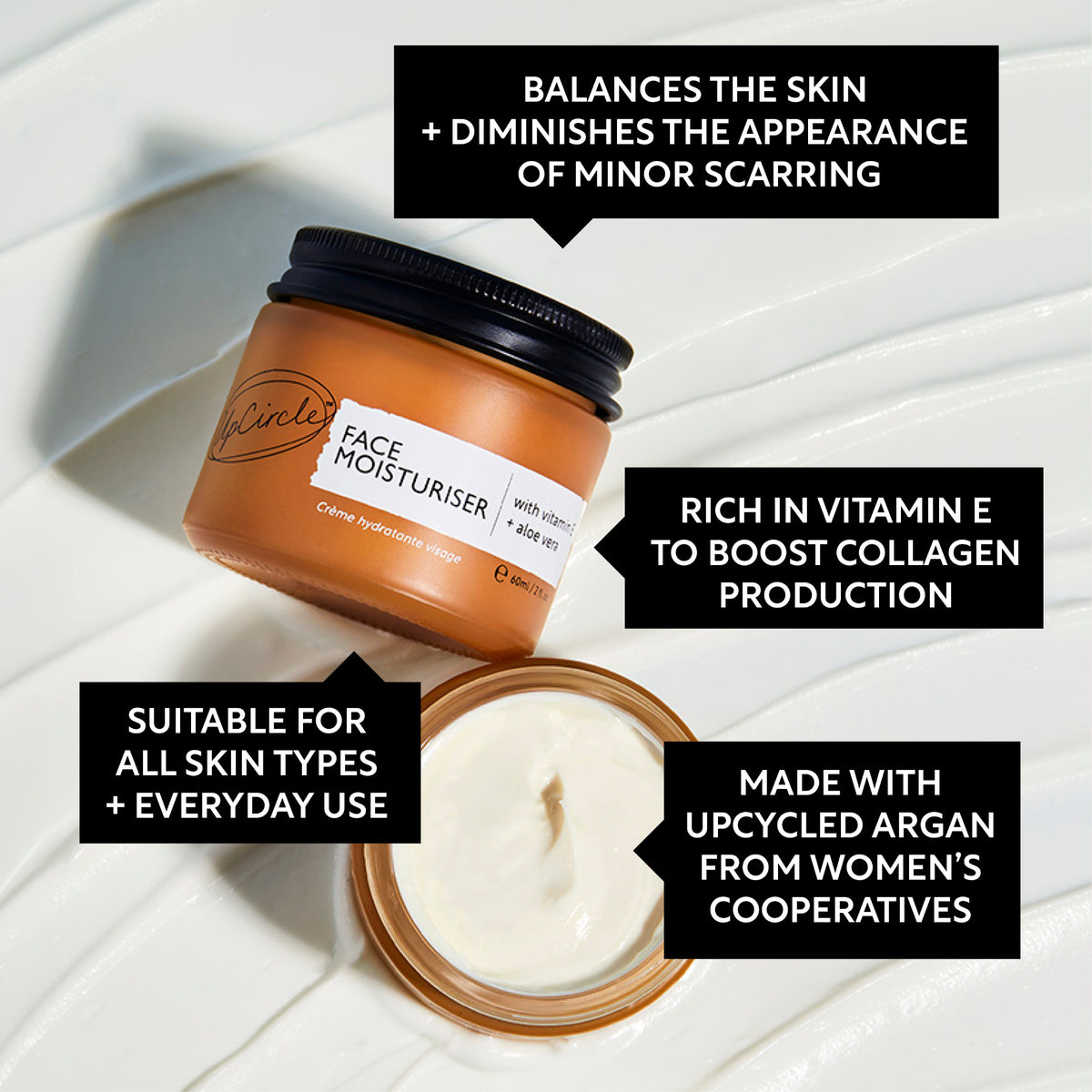 Moisturiser – Upcycled Argan Powder - 60 ML