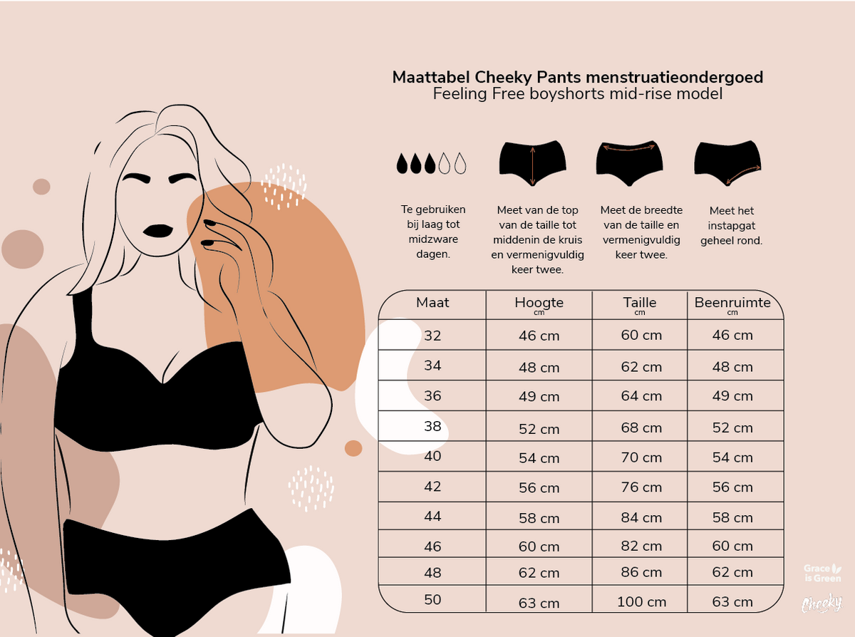 Menstrual underwear | Feeling Free | Midrise