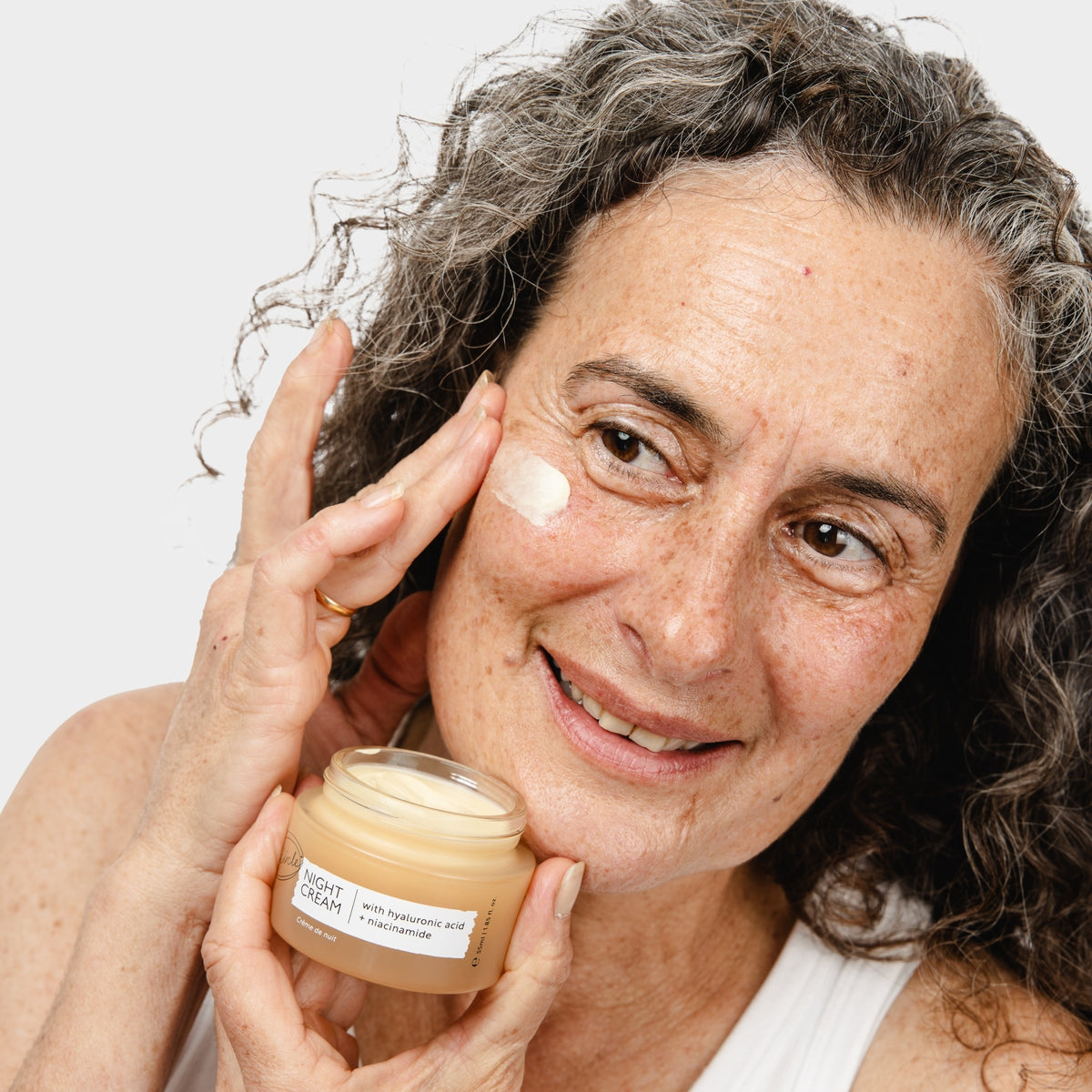 UpCircle Night Cream – Hyaluronic Acid & Niacinamide – Travel Size