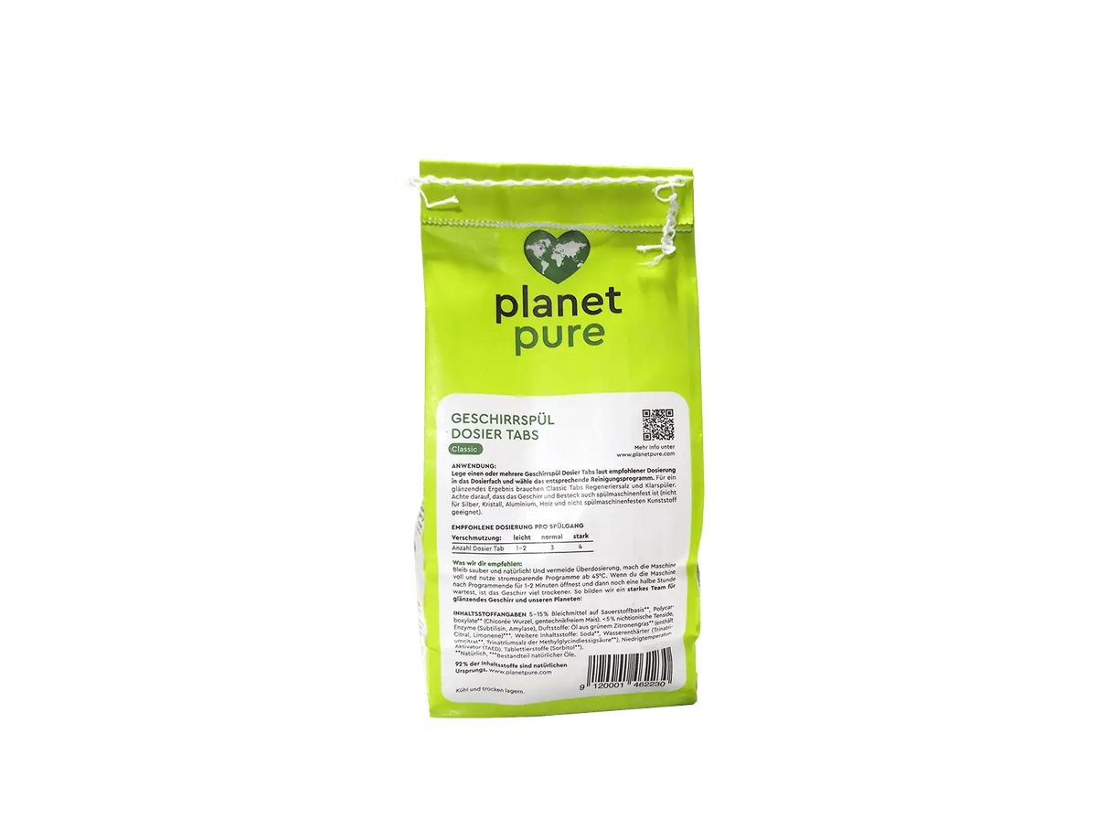Planet Pure Classic dishwasher tablets - 120 tablets