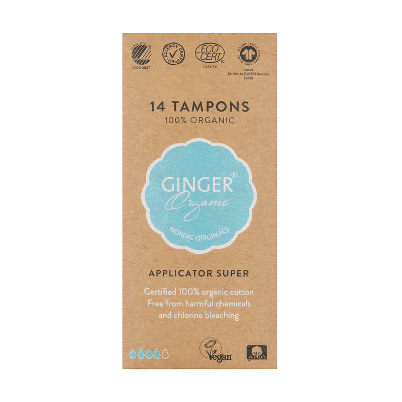 Tampons with applicator - Organic cotton - Super