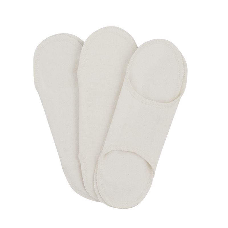 Washable Pantyliners - without closure - 3 Pieces - White
