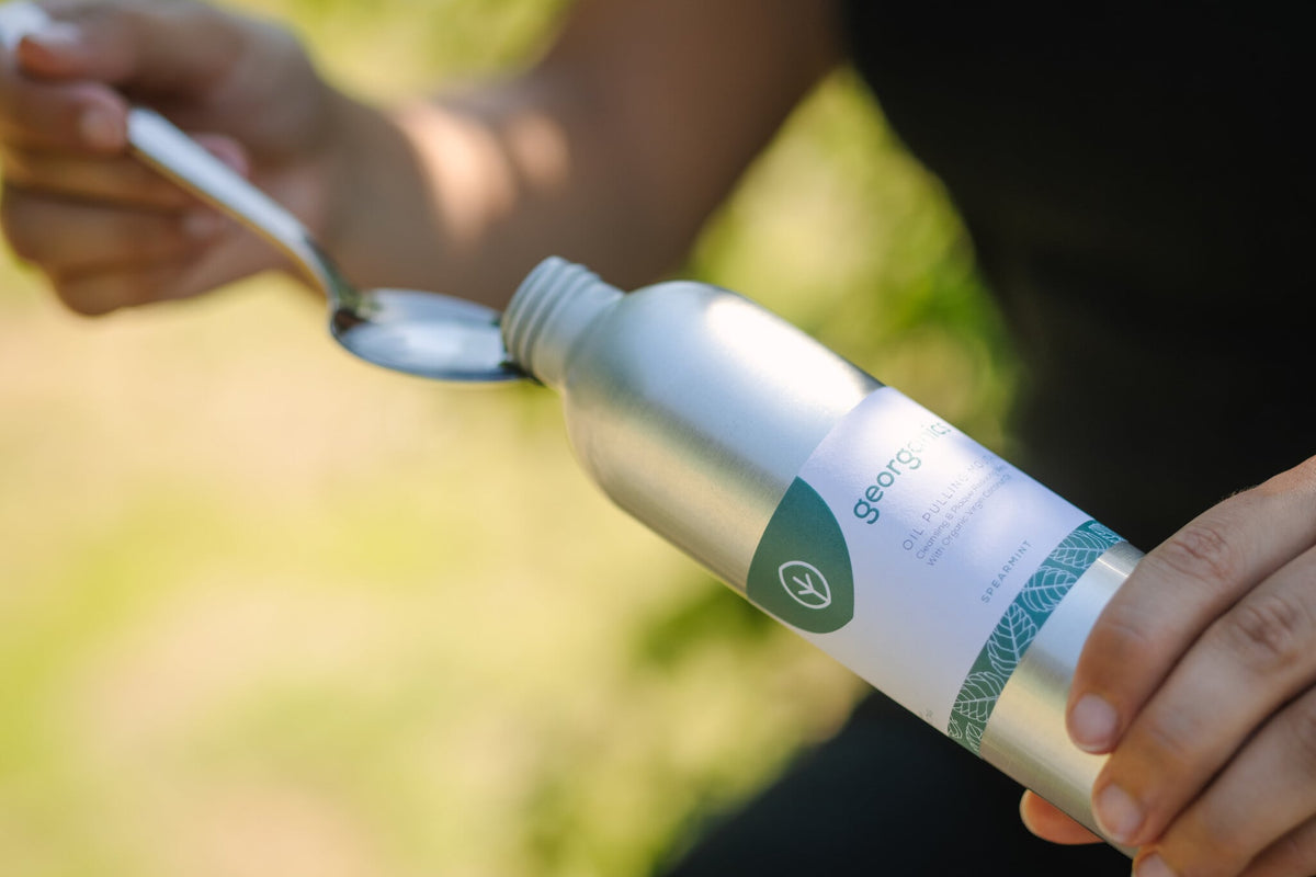 Georganics - Oil Pulling Mouthwash - Orange or Spearmint