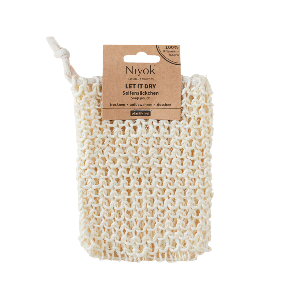 Light Ocean Serenity Set: Niyok Natural Deodorant, Shower Bar, Sensitive Moisturizer, and Sisal Bag