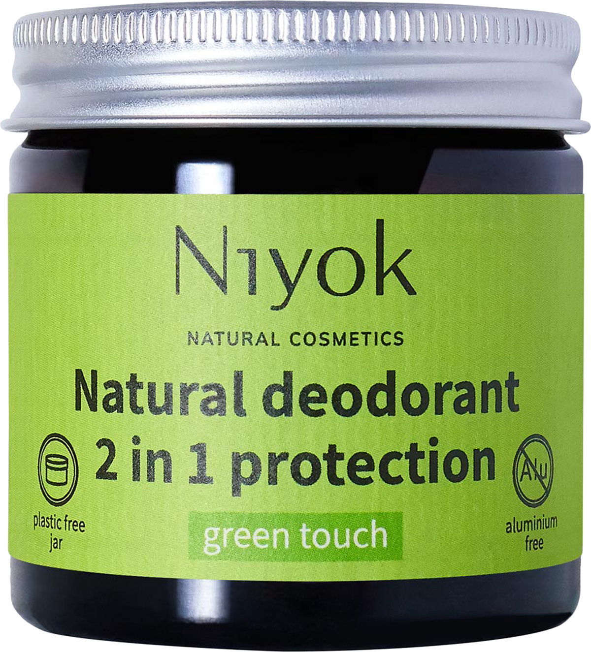 Green Touch Grooming Delight: Niyok Natural Deodorant, Shower Bar, Moisturizer, and Sisal Bag
