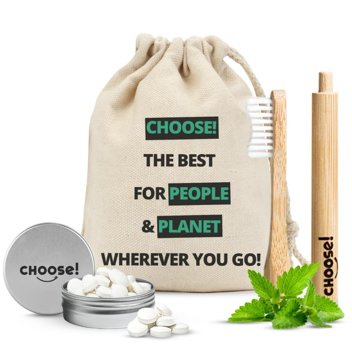 Travel Kit from CHOOSE! - Sustainable Teeth Brushing on the Go