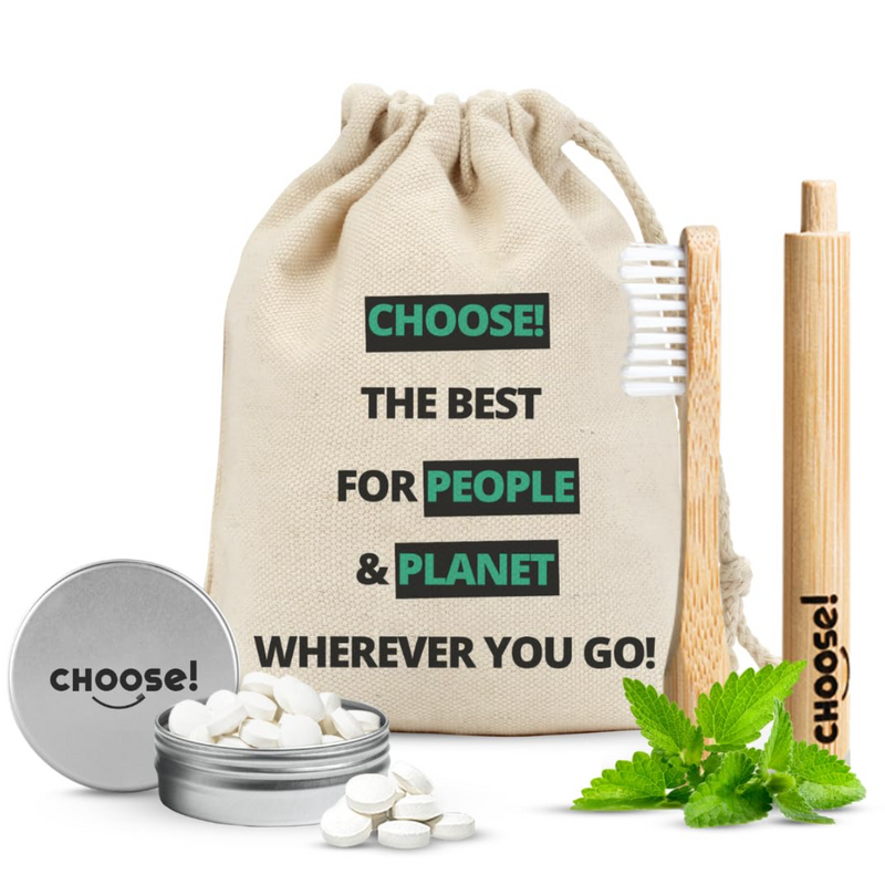 Travel Kit from CHOOSE! - Sustainable Teeth Brushing on the Go