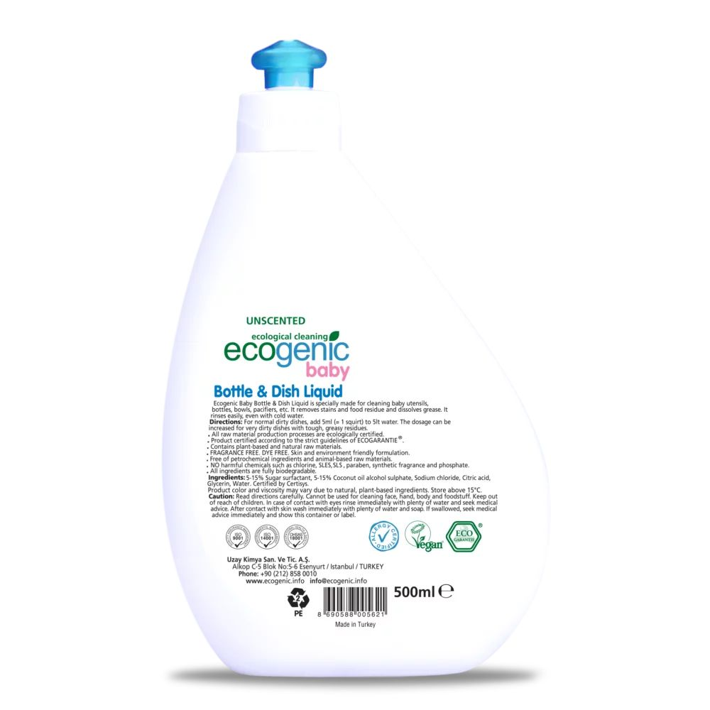 Ecogenic - Dishwashing liquid for baby products - 500 ml