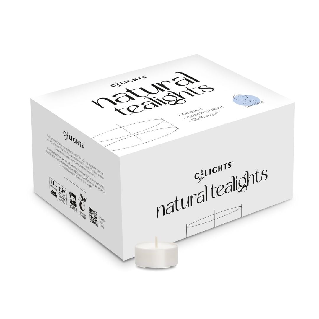 C-Lights Plantaardige theelichtjes – 40 stuks