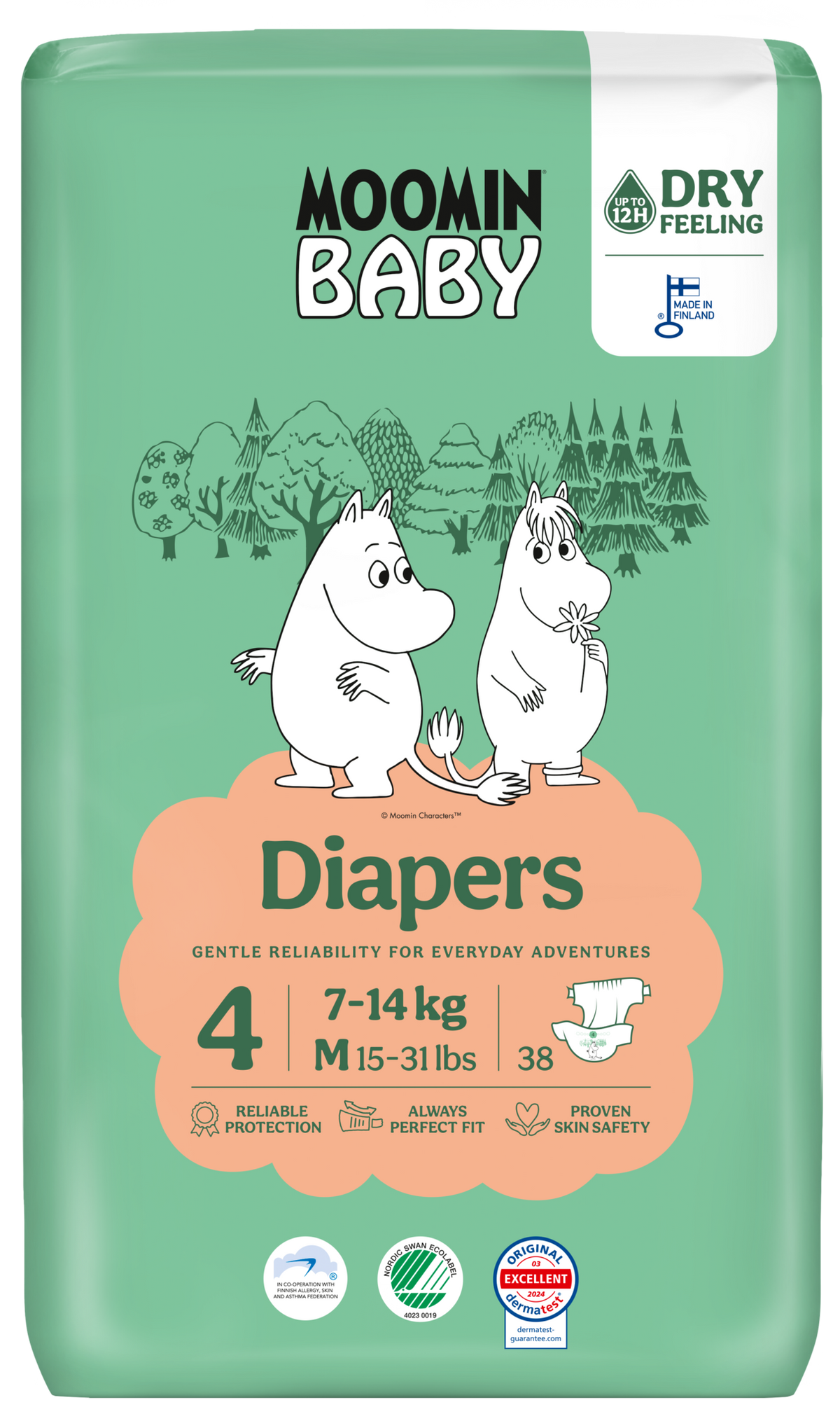 Eco Diapers - size 4 - 7 to 14 kg