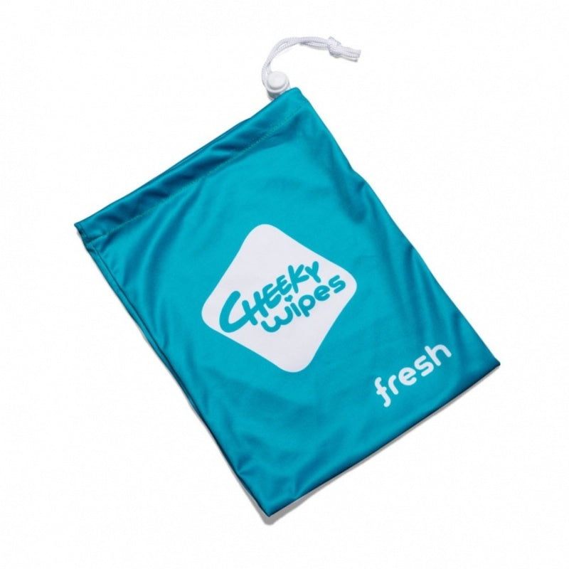 Cheeky Wipes - Baby Fresh Wipes Bag - Silver and Blue