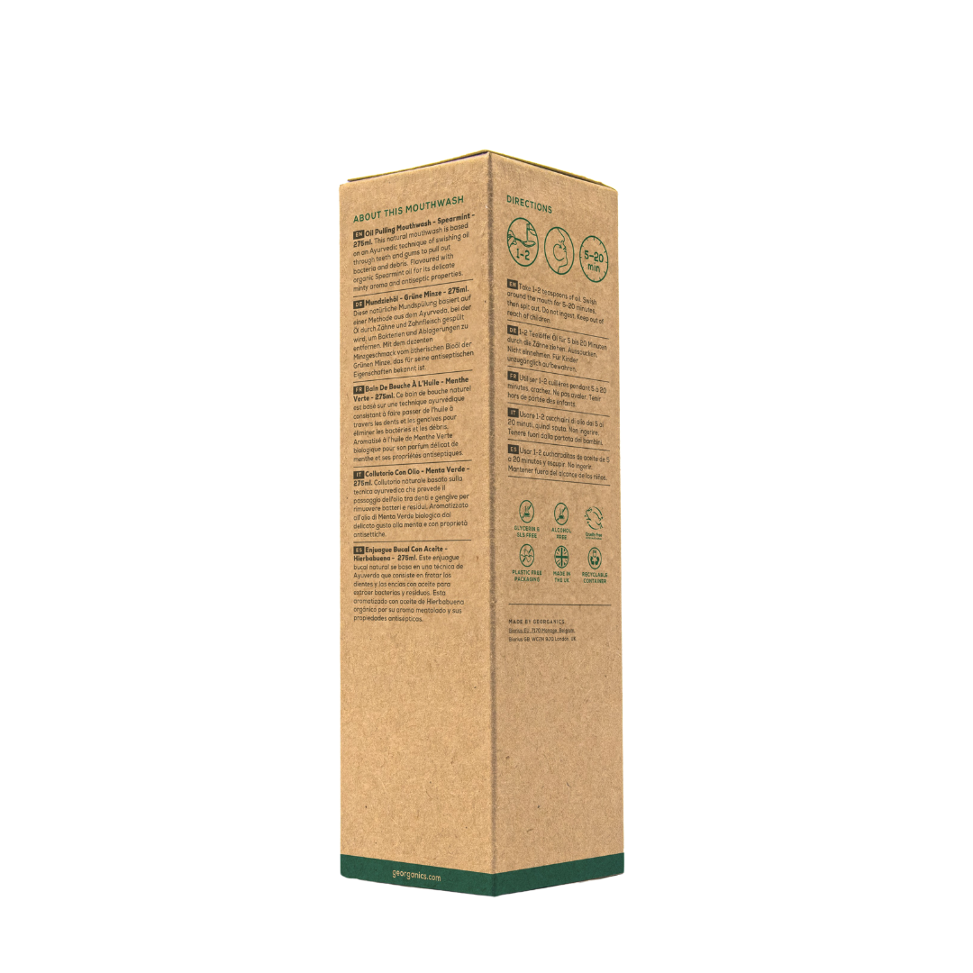 Georganics - Oil Pulling Mouthwash - Orange or Spearmint