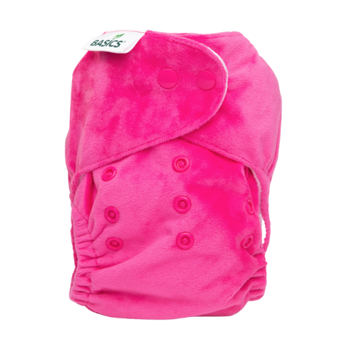 Bambooty washable diaper all-in-two - Raspberry pink