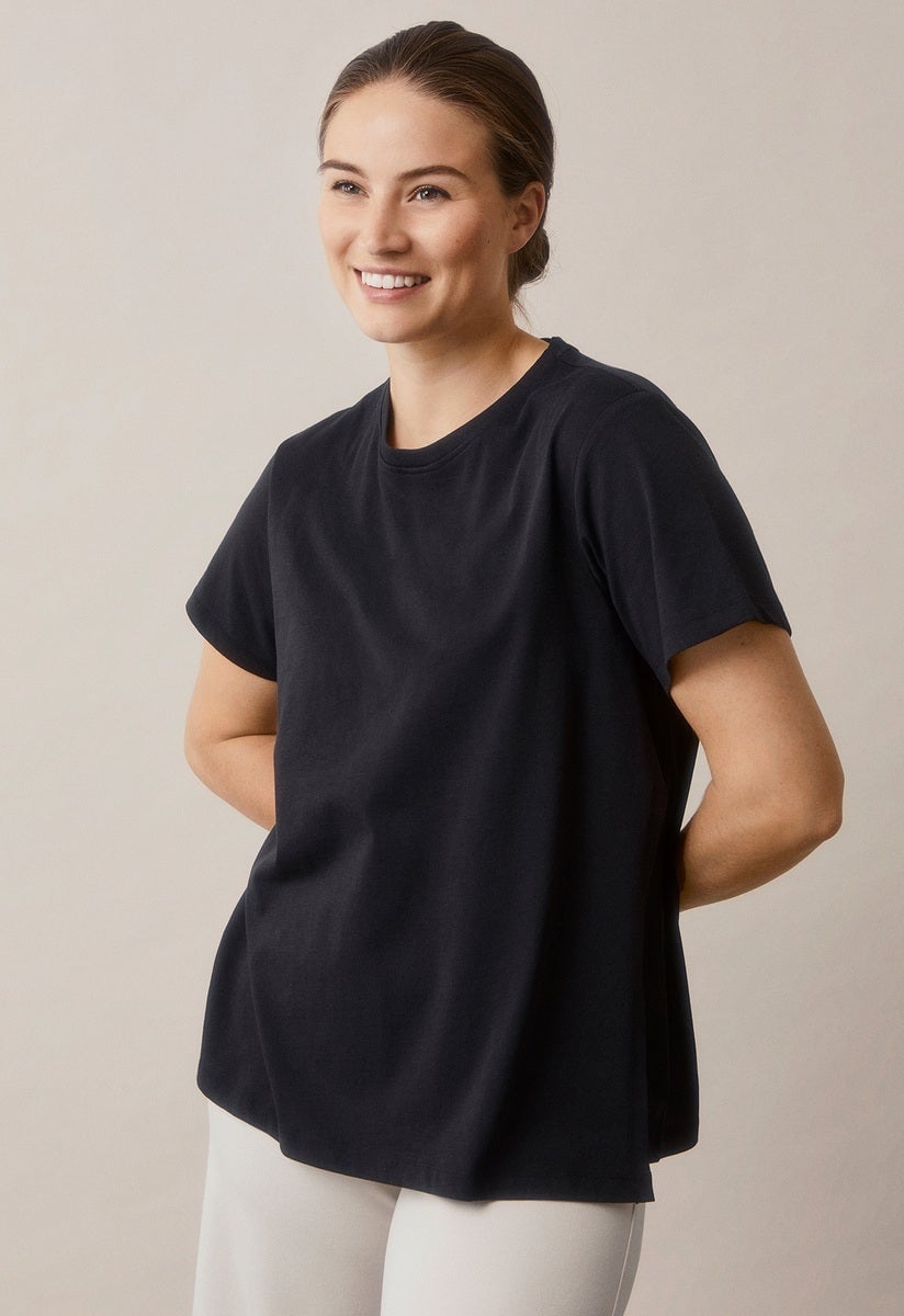 Boob Design - Maternity T-shirt with feeding function - Black