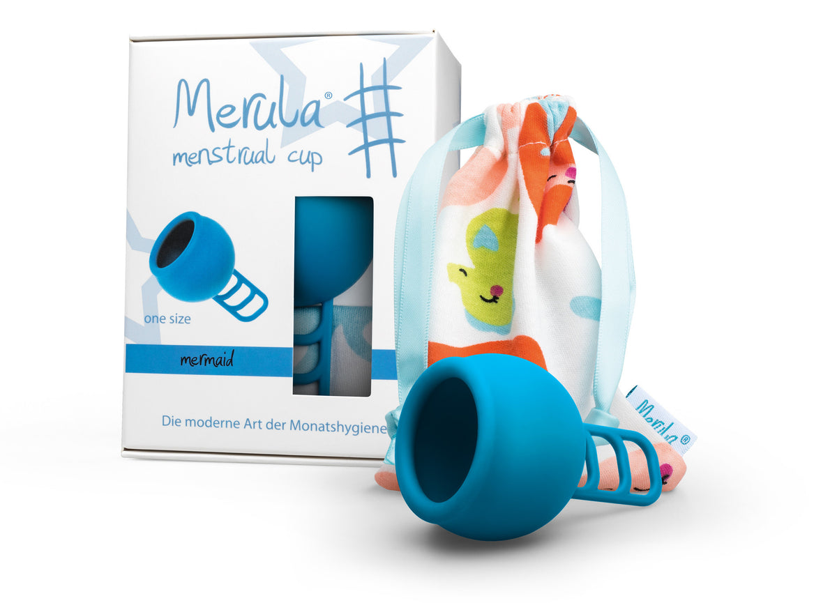 Menstrual cup - Mermaid - blue