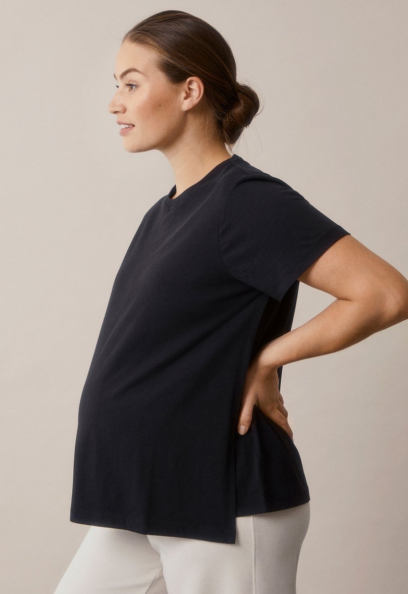 Boob Design - Maternity T-shirt with feeding function - Black
