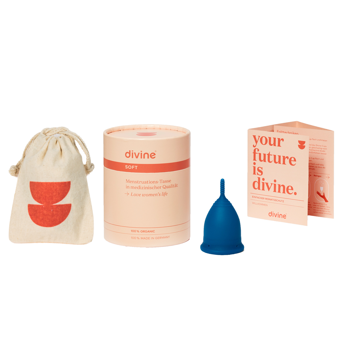 Menstrual cup - size S - 5 colours