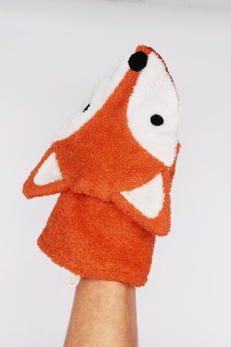 Bath Poncho & Washcloth - Kids - Organic Cotton - Finja de Vos