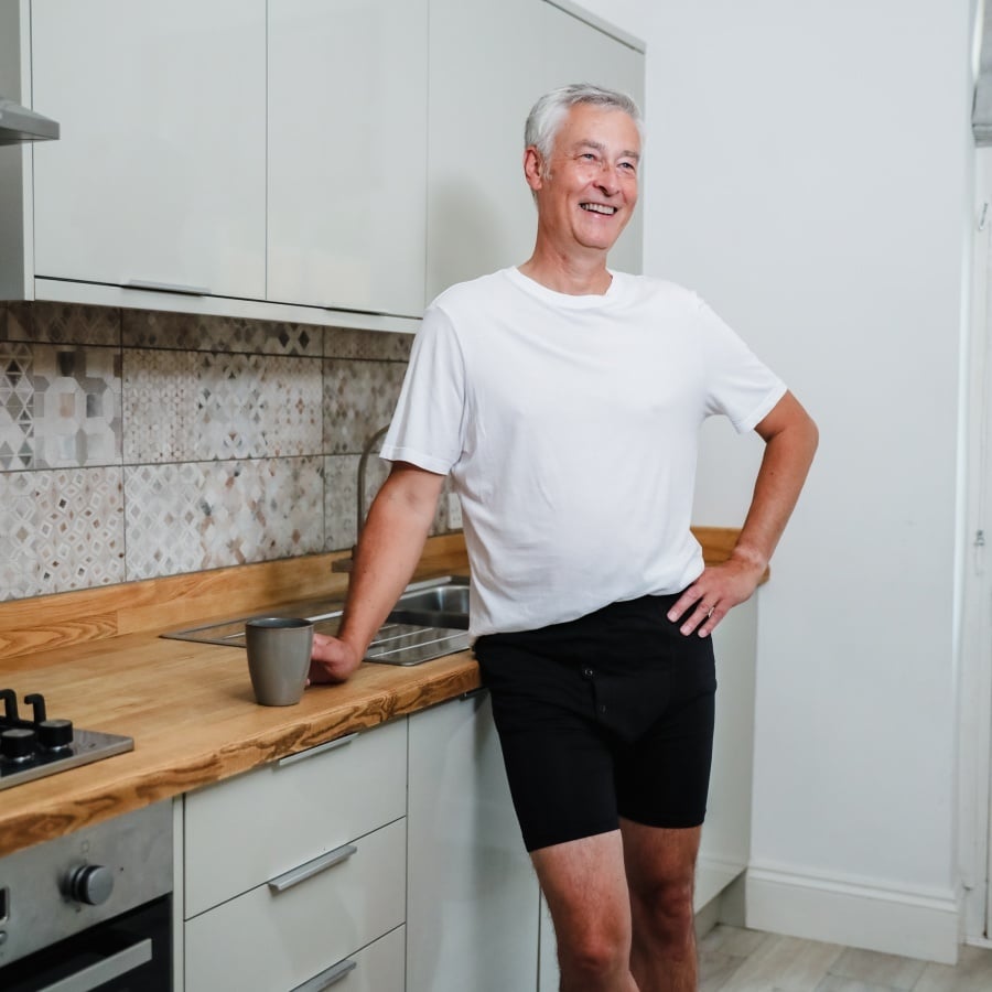 Incontinence underwear - Mid trunk - Black