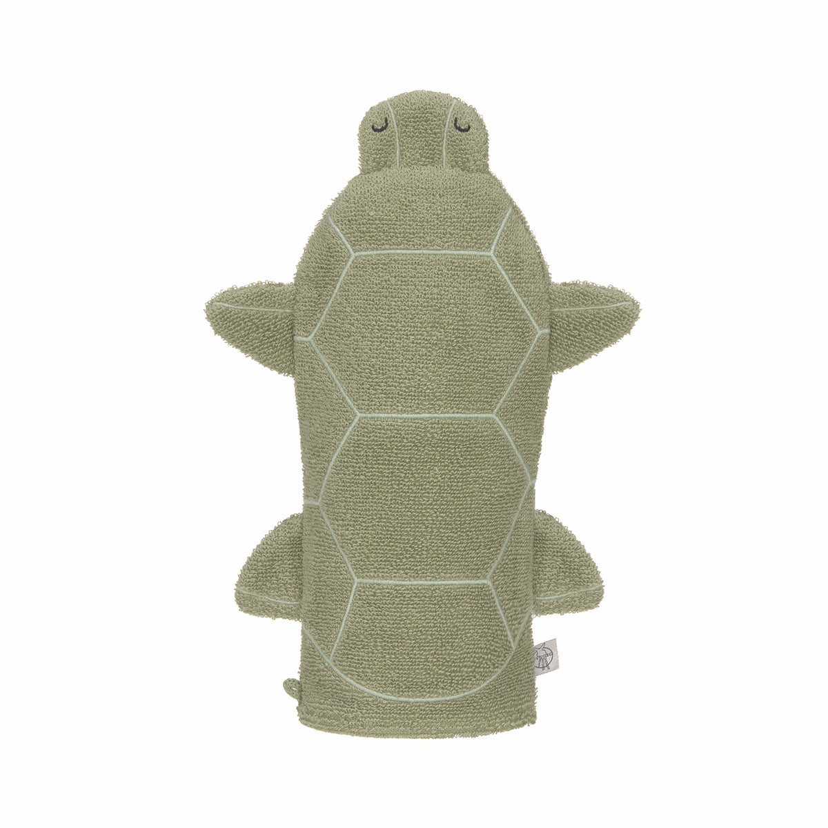 Washcloth - Turtle - GOTS cotton