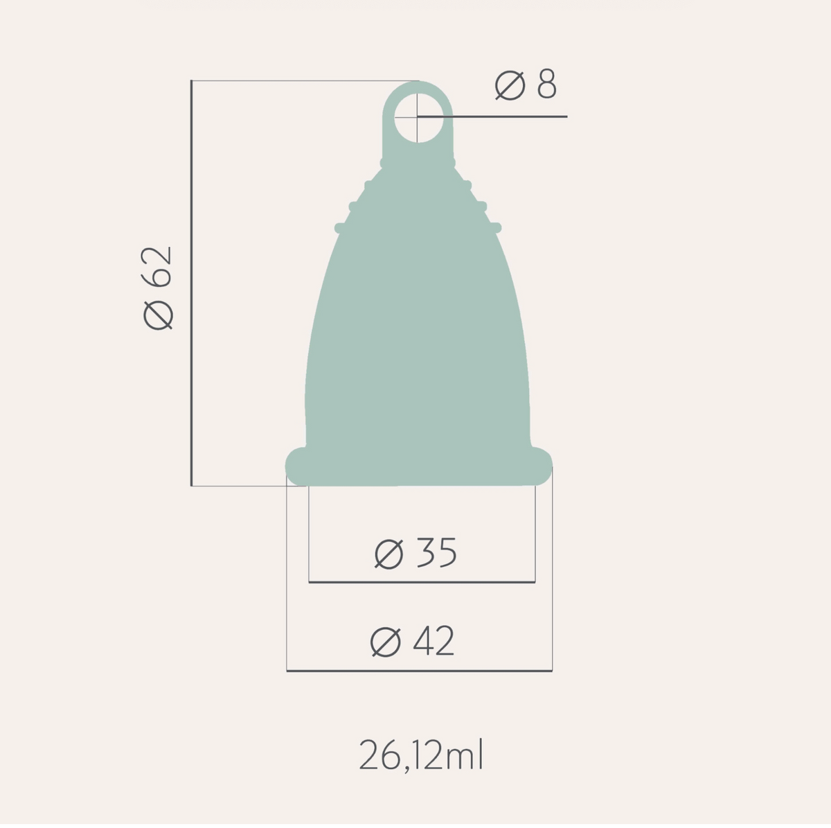 SelenaCup - Menstrual Cup - Transparant