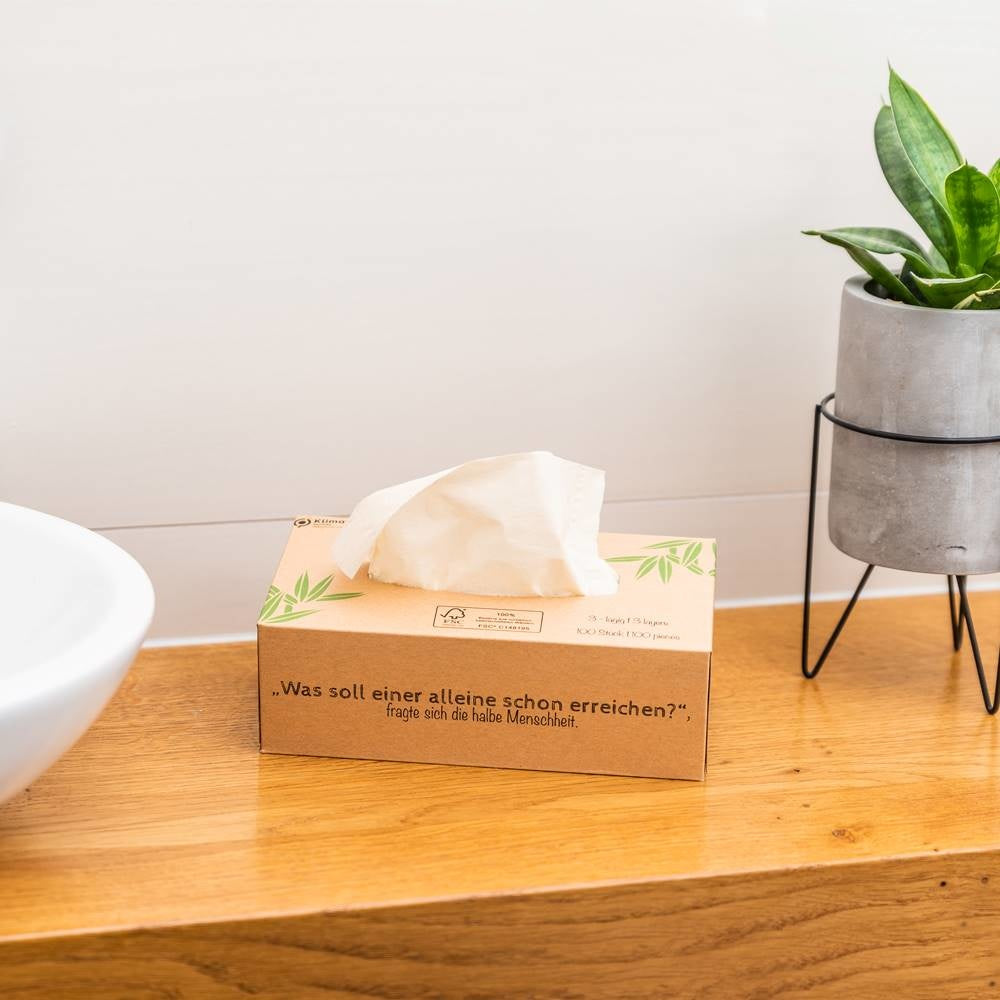 Tissues bamboo - 1 box - 100 tissues