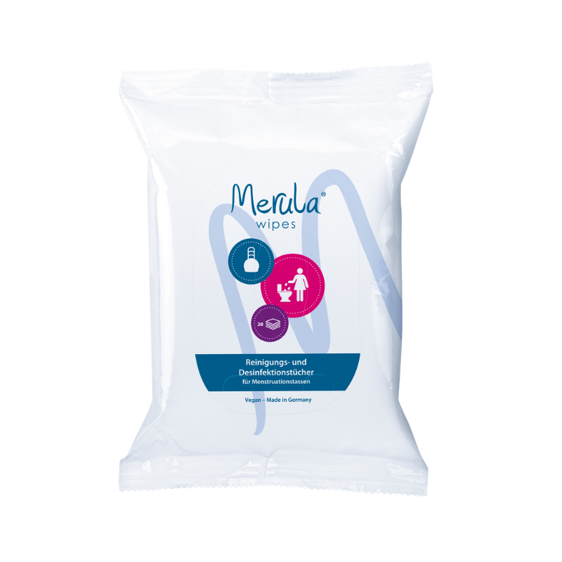 Cleaning wipes for menstrual cups - 20 wipes -Vegan