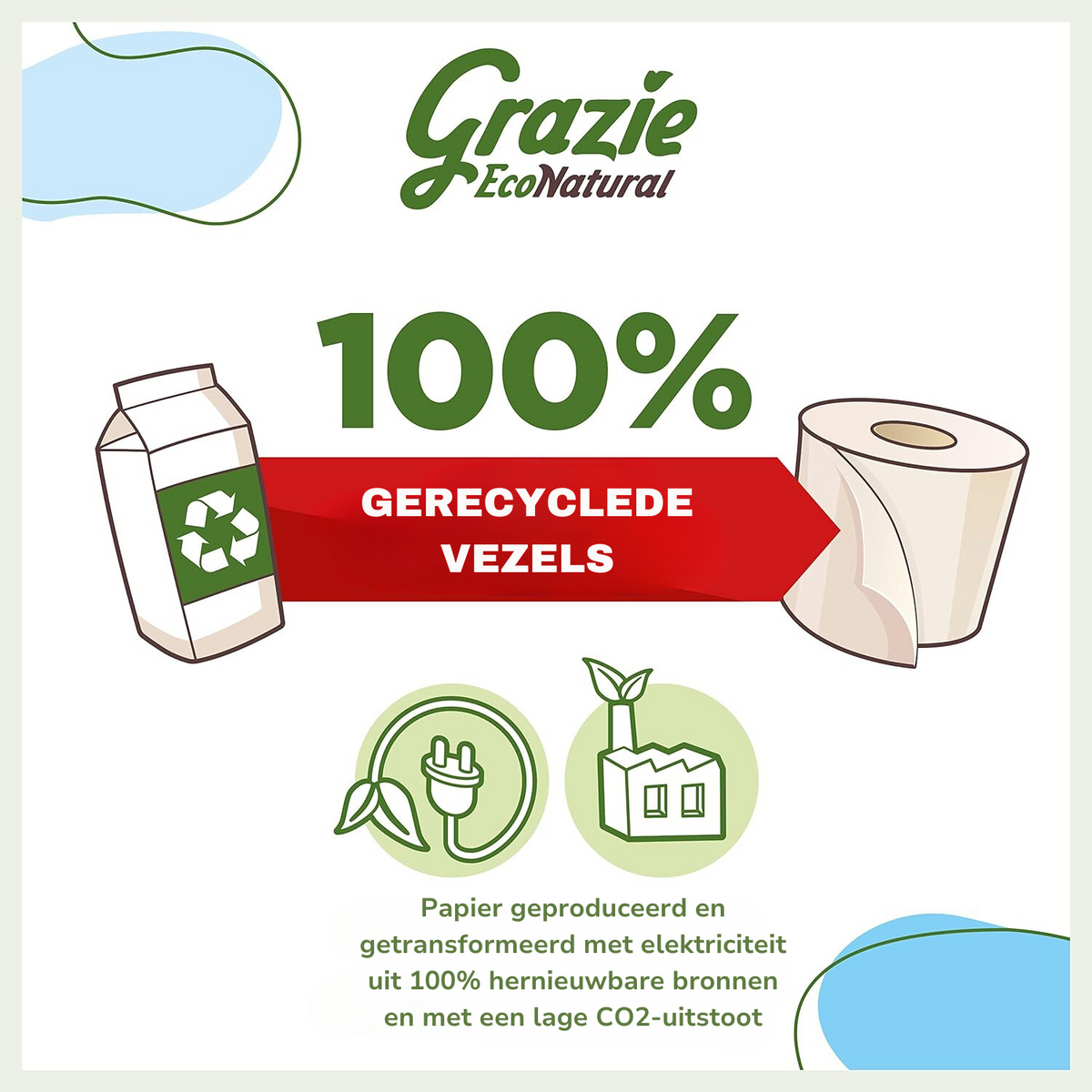 Grazie Natural - Sustainable 2-Ply Kitchen Paper from Beverage Cartons