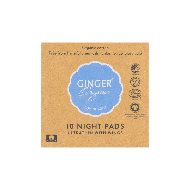 Sanitary napkin night with wings - 10 pcs