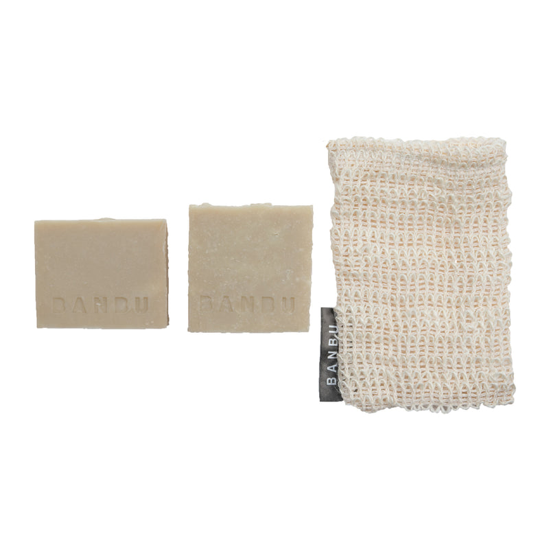 Soap bar 2x | incl. sisal scrub bag | Zero waste