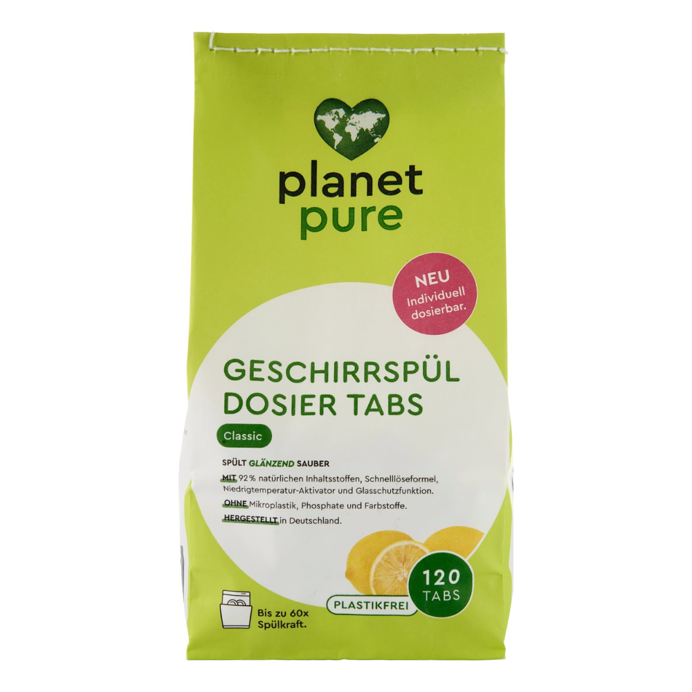 Planet Pure Classic dishwasher tablets - 120 tablets