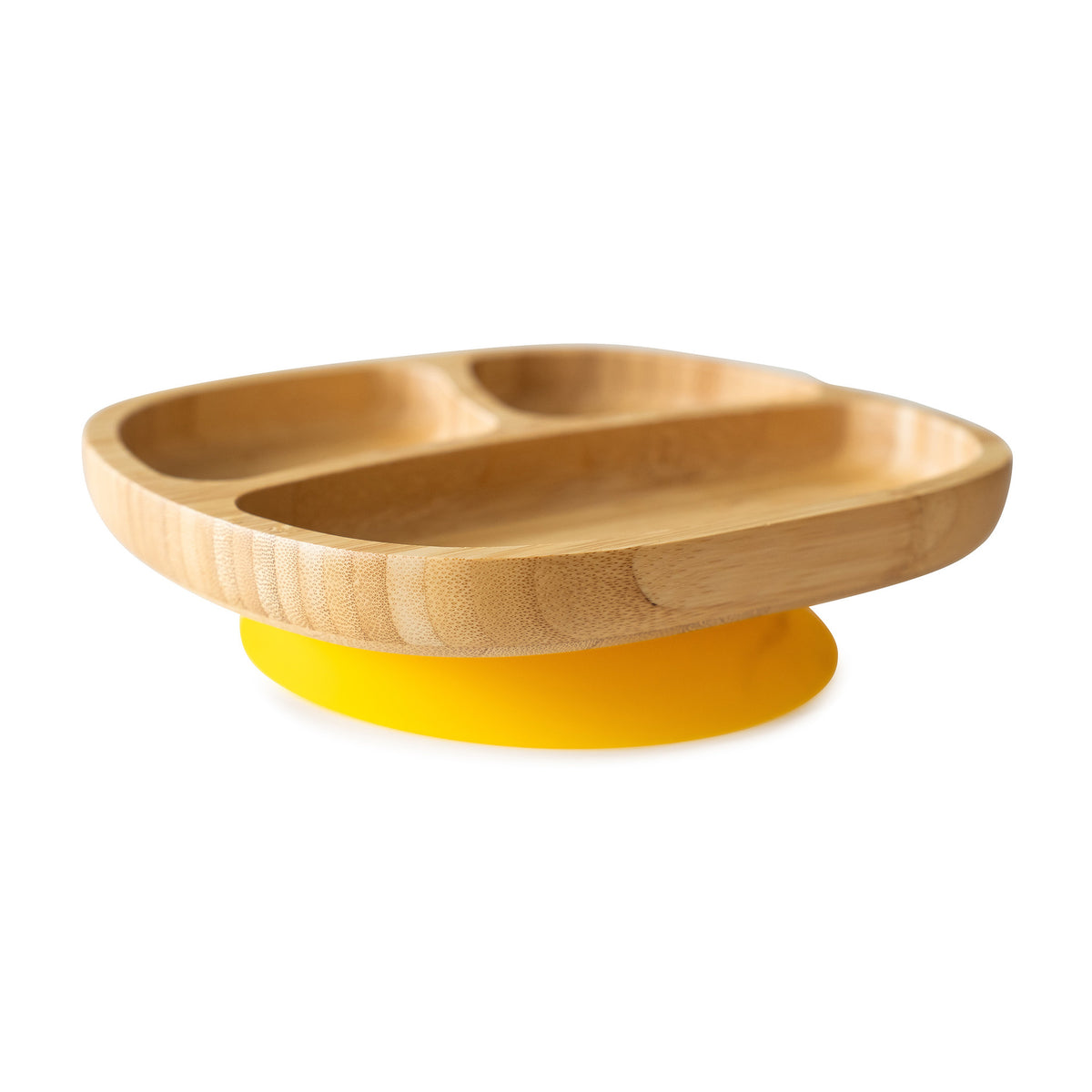 Bamboo plate - 5 colors - with suction cup - Melamine free