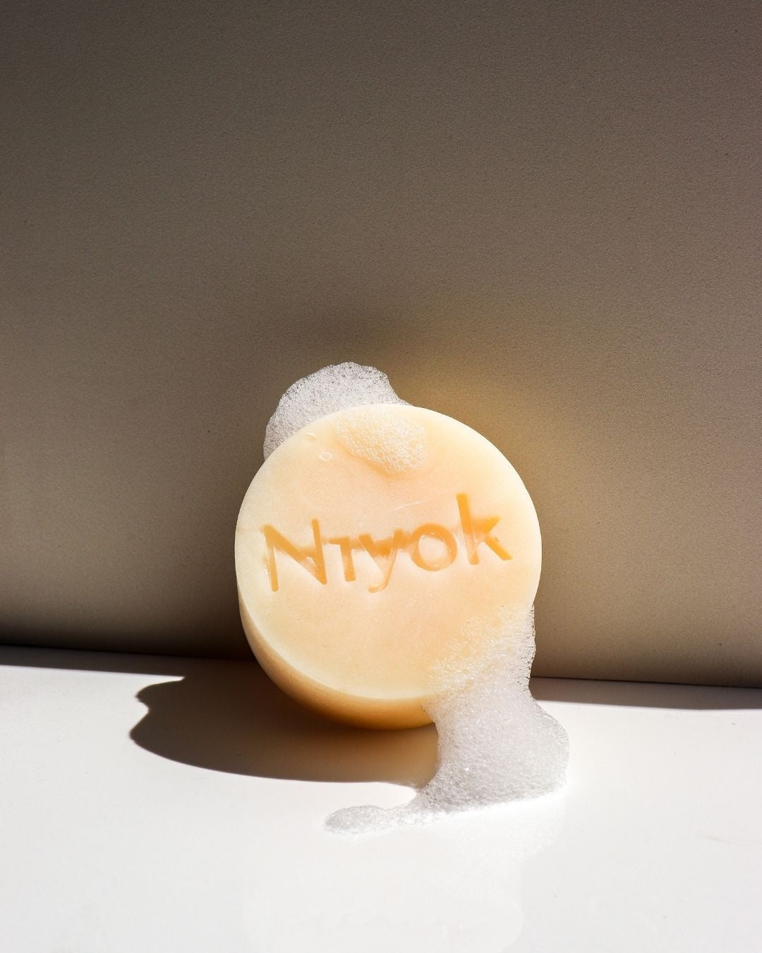 Revitalize Your Hair & Skin: Niyok Solid Shampoo, Conditioner, and Face Wash Bar in Green Touch