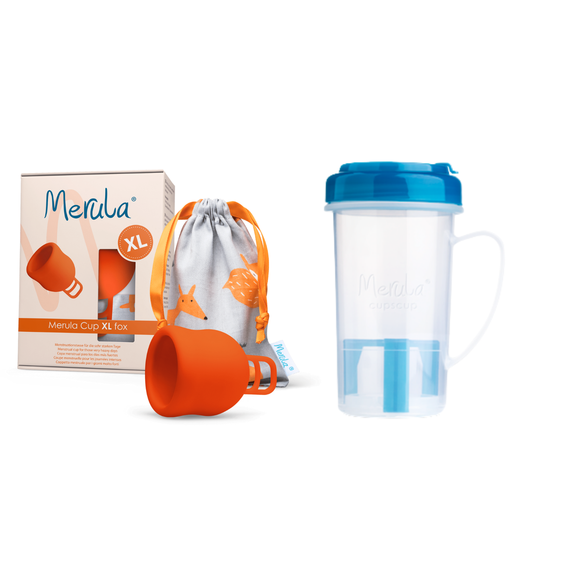 Merula Cupscup & menstrual cup XL - 6 colours