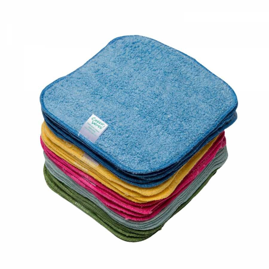Cheeky Wipes - organic cotton baby wipes - 25 pieces - various colors