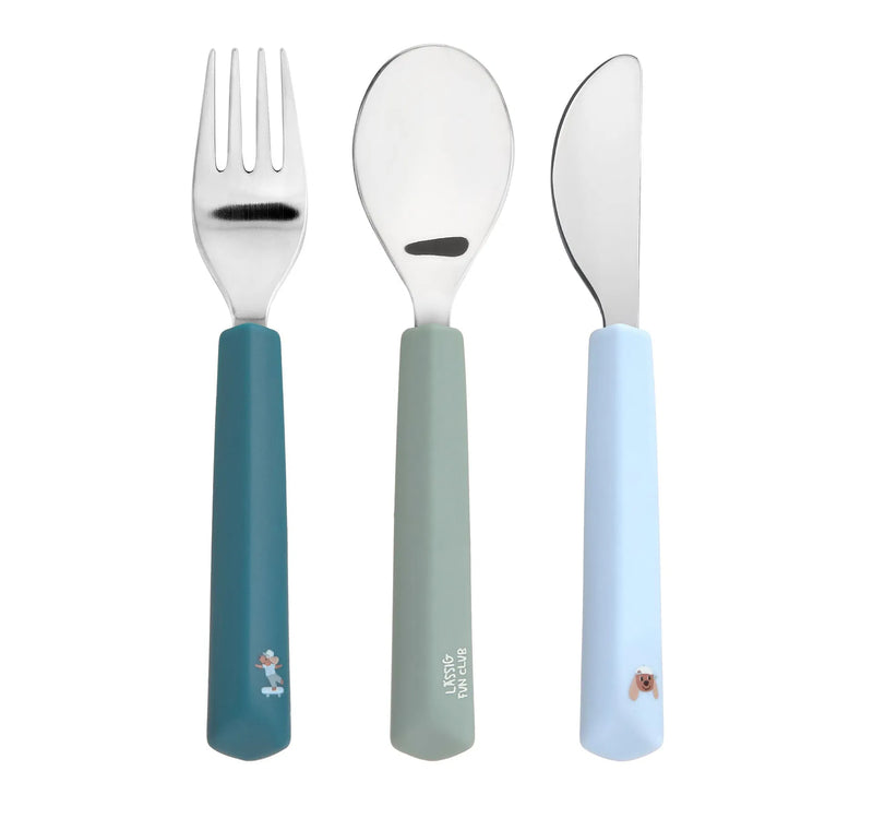 Lässig - Cutlery with Silicone Handle - 3 pcs
