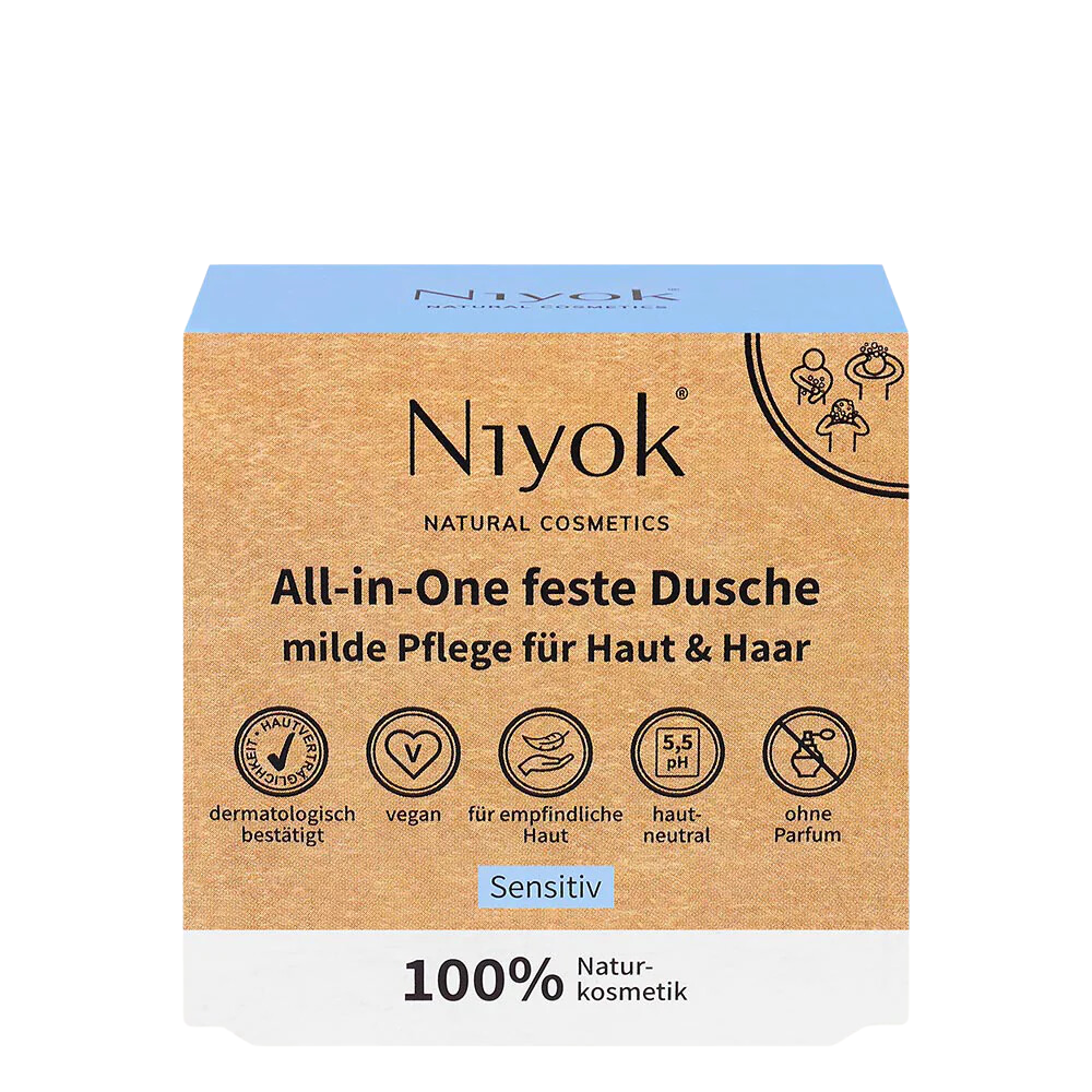 Niyok - Zeep & Shampoobar – all-in-one -Sensitive – 80G