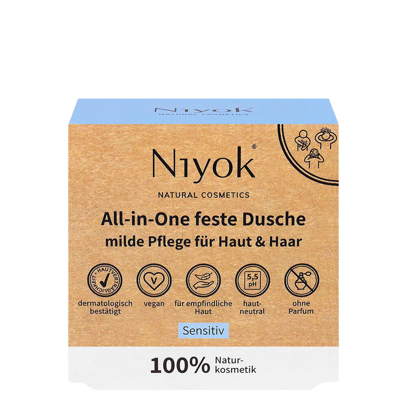 Niyok - Zeep & Shampoobar – all-in-one -Sensitive – 80G