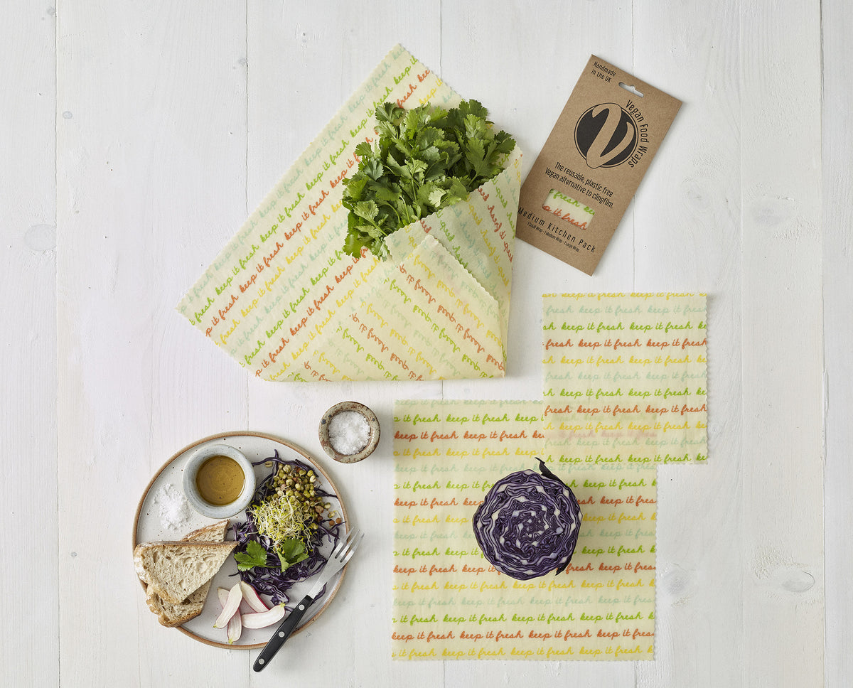 Vegan food wraps medium kitchen pack - 3 pieces