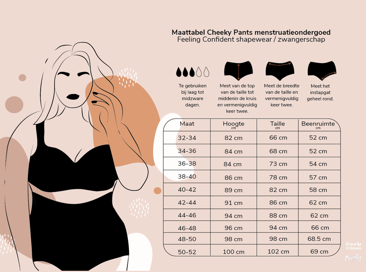 Cheeky Pants - Shapewear Feeling Confident- black with super high waist