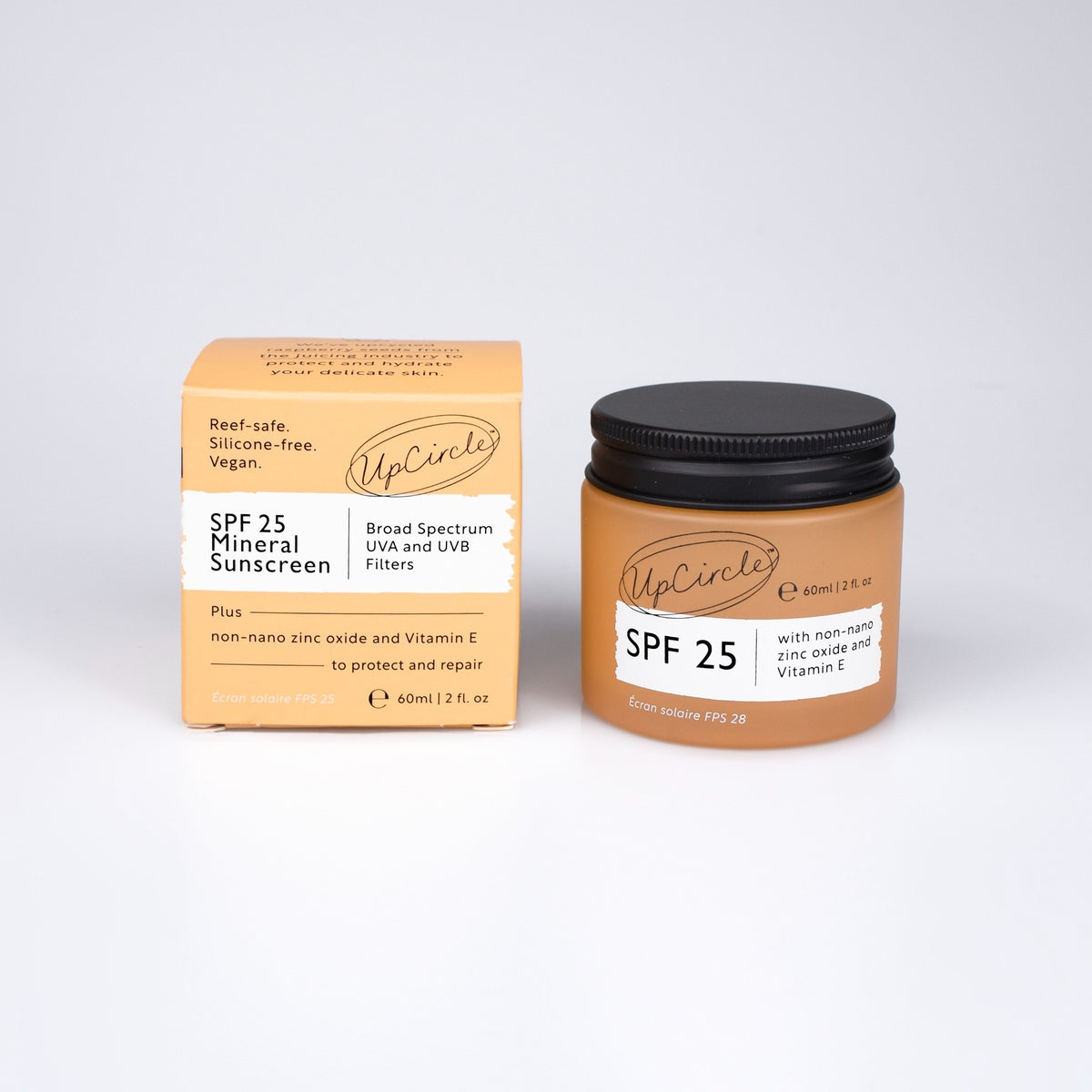 Sunscreen - Face - SPF 25 - Upcycled raspberries - Travel Size