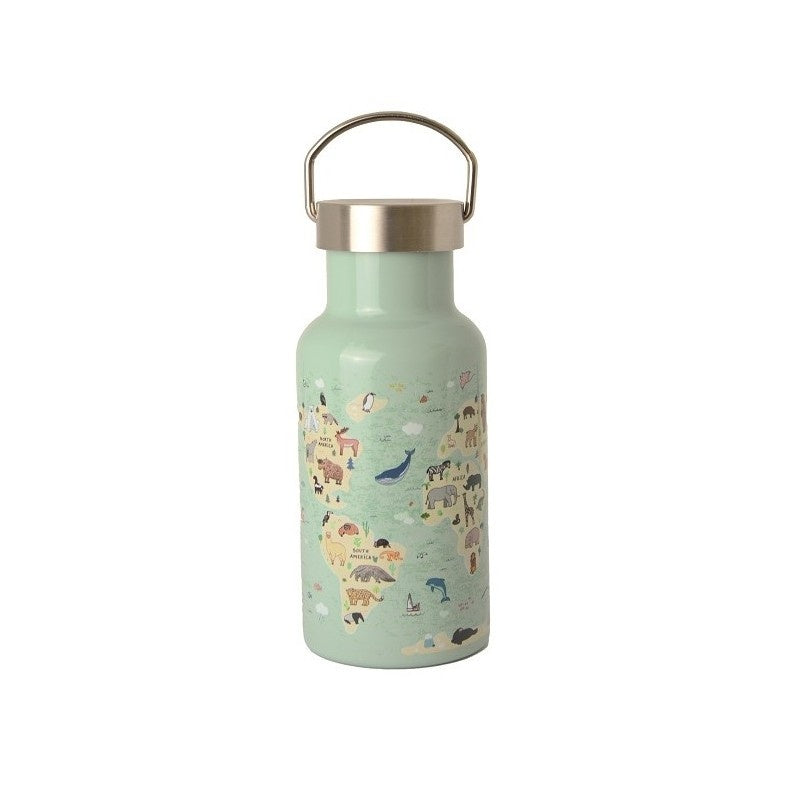 Bioloco - Thermos bottle stainless steel Sky kids animal map