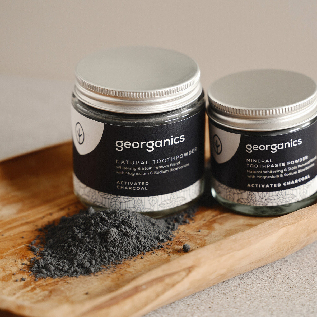 Mineral toothpaste powder - Activated charcoal - Whitening