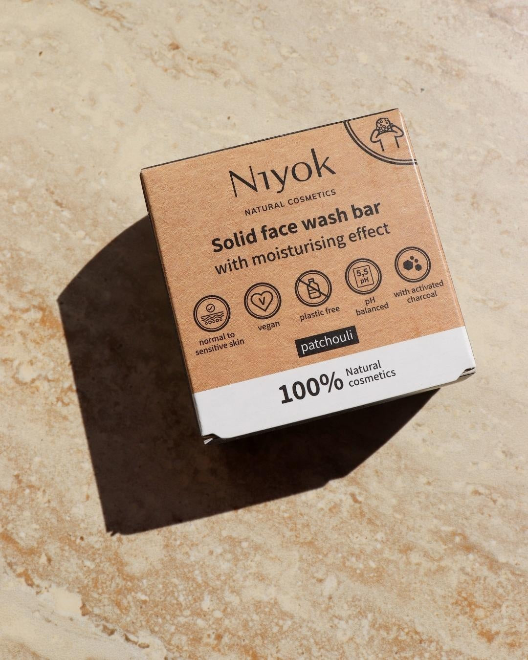 Soft Blossom Hair & Skin Care: Niyok Solid Shampoo, Conditioner, and Face Wash Bar
