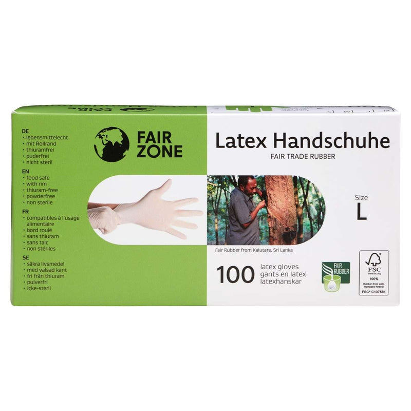 Latex Gloves made of Natural Rubber- 100 pieces