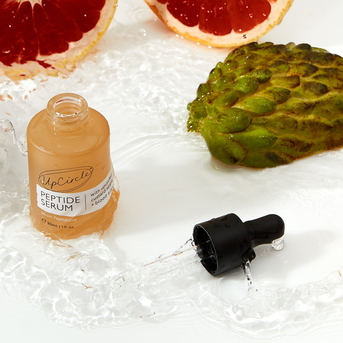 Peptide Serum with upcycled Custard Apple + Blood Orange - 30 ml