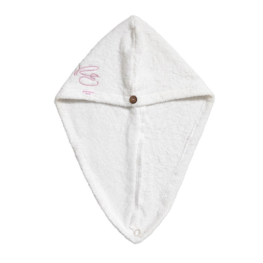 Hair Towel – Terry Cloth – Pink – Upcycle