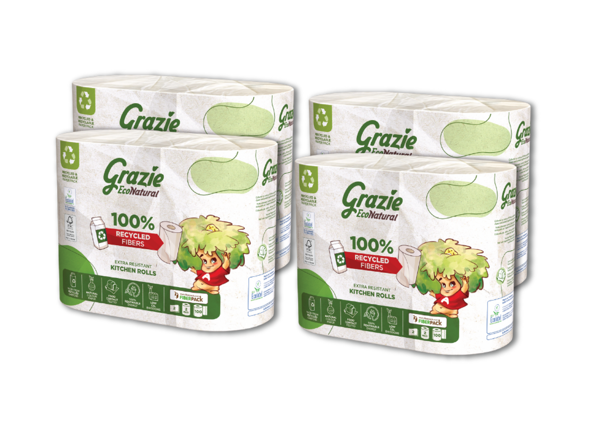 Grazie Natural - Sustainable 2-Ply Kitchen Paper from Beverage Cartons