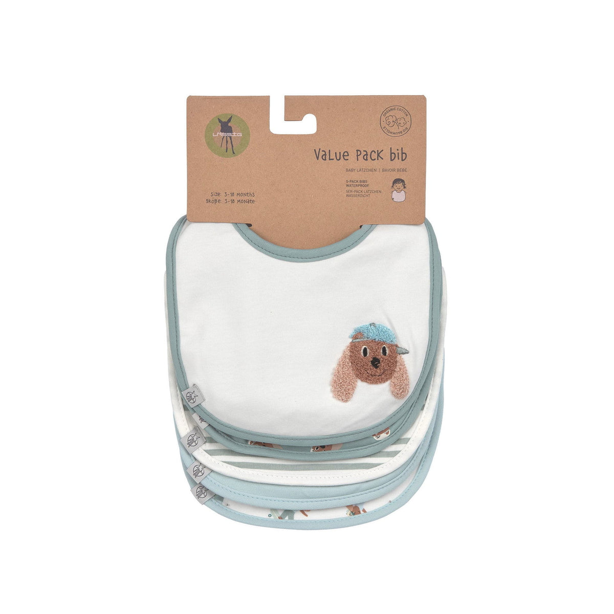 Lässig - Value Pack Bibs - Puppies